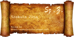Szekula Zita névjegykártya
